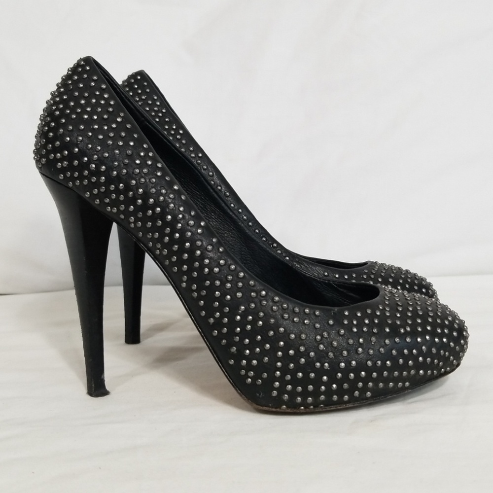 Dolce Vita Trinity Black & Silver Studded Pumps 6